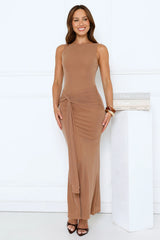 Mariner’s Glow Glitter Maxi Dress Brown