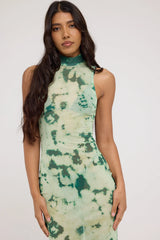 Jgr & Stn Candace Mesh Maxi Dress Candace print