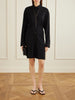 Slouch draped jersey midi dress