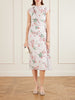 Floral-print cotton-poplin midi dress