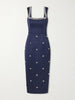 Ayla embellished satin midi dress