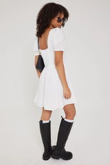 Perfect Stranger Whisper Lace Mini Dress White