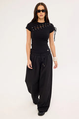 Neovision The Fall Double Waistband Cargo Pant Black