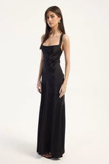 Perfect Stranger Ella Cowl Maxi Dress Black