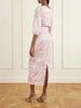 Ezra floral-print cotton-blend midi dress