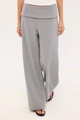 Perfect Stranger Vaila Fold Over Pant Grey