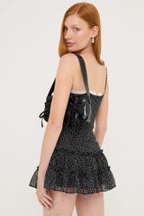 Lioness Yves Mini Dress Onyx Polka