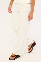 Perfect Stranger Lori Petite High Rise Pants White
