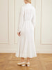 Lydia belted linen midi dress