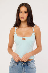 Perfect Stranger Calla Corset Top Blue