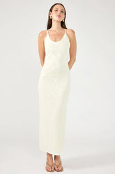 Perfect Stranger Lilia Knit Midi Dress White