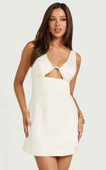 Amalie The Label - Rainey Bustier Bias Cutout Mini Dress