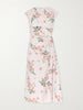 Floral-print cotton-poplin midi dress