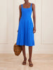 Ellison pleated knitted stretch-jersey midi dress