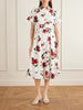 Floral-print cotton-poplin midi dress