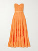Danny guipure lace-trimmed cotton-blend voile midi dress