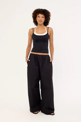 L&t Payton Layered Cami Top Black
