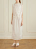 Tia cotton and silk-blend midi dress