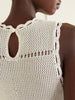 Crocheted cotton midi dress
