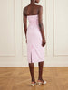 Vera embellished gingham cotton midi dress