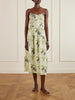 Benoit tiered gathered floral-print ramie midi dress