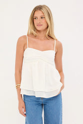 Perfect Stranger Liora Cami Top White