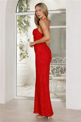 Bridge To Wonderland Maxi Dress Red