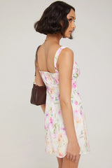 Luck & Trouble Pansy Haven Mini Dress Floral Print