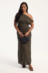 Lioness Sweetheart Maxi Dress Cocoa