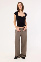 Luck & Trouble Kasey Low Rise Pant Grey