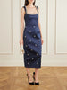 Ayla embellished satin midi dress