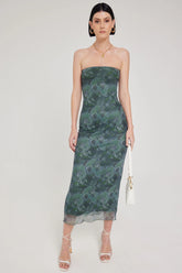 Perfect Stranger Magnolia Blur Midi Dress Multi