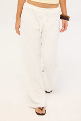 Luck & Trouble Naya Textured Pant White