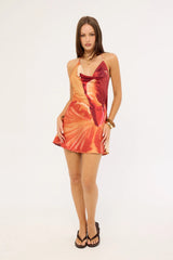 Sndys The Label Cattleya Cowl Mini Dress Floral