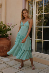 Effortlessly Extra Midi Dress Sage