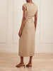 Katia gathered gabardine midi dress