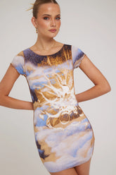 Thrills Actions Not Words Mini Dress Multi