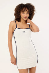 Rusty Jetlag Jersey Mini Dress Ecru Marle