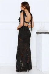 Enchanted Empire Maxi Dress Black