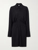 Slouch draped jersey midi dress