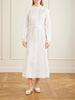 Lydia belted linen midi dress