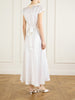 Coraline corded lace-trimmed silk-satin midi dress