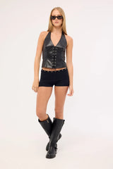 Motel Wahya Top PU Black