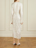 Rommi crinkled-voile midi wrap dress
