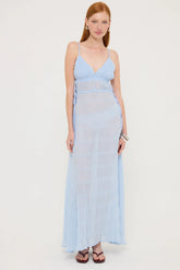 Sndys The Label La Louisiane Maxi Dress Blue
