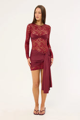 Lioness Midnight Mini Dress Garnet