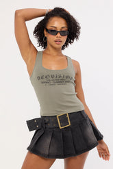 Neovision Backlash Racer Tank Top Khaki Green
