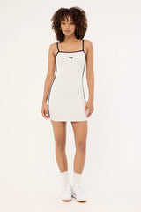 Rusty Jetlag Jersey Mini Dress Ecru Marle