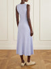 Meier belted ribbed wool and cashmere-blend midi dress