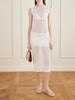 Crocheted cotton midi dress
